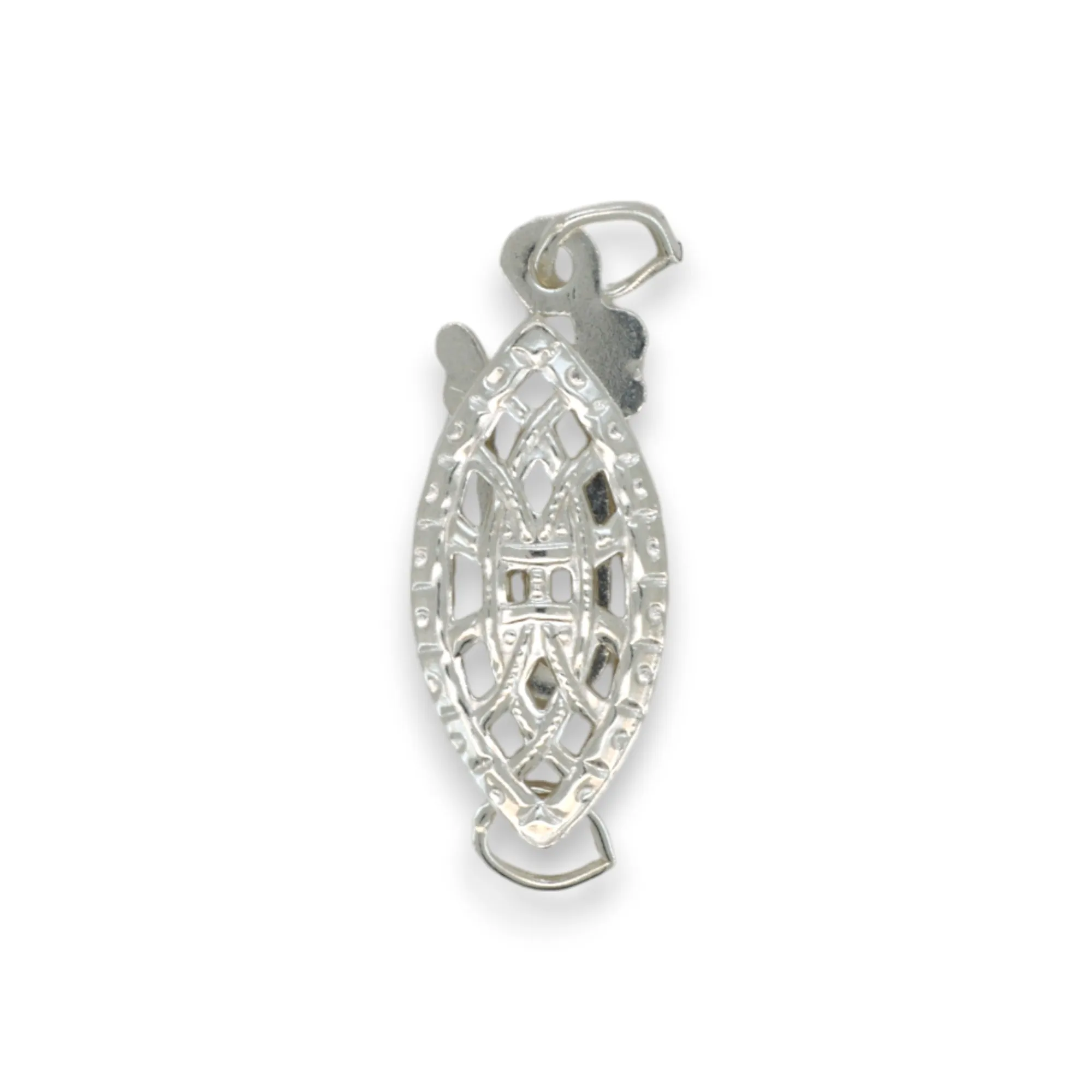 🆕🔗 Pearl Clasp - Oval Filigree