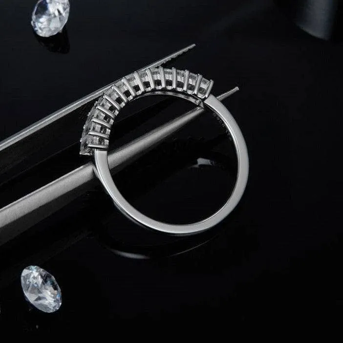 1.0 Ct Emerald Cut Diamond Wedding Band