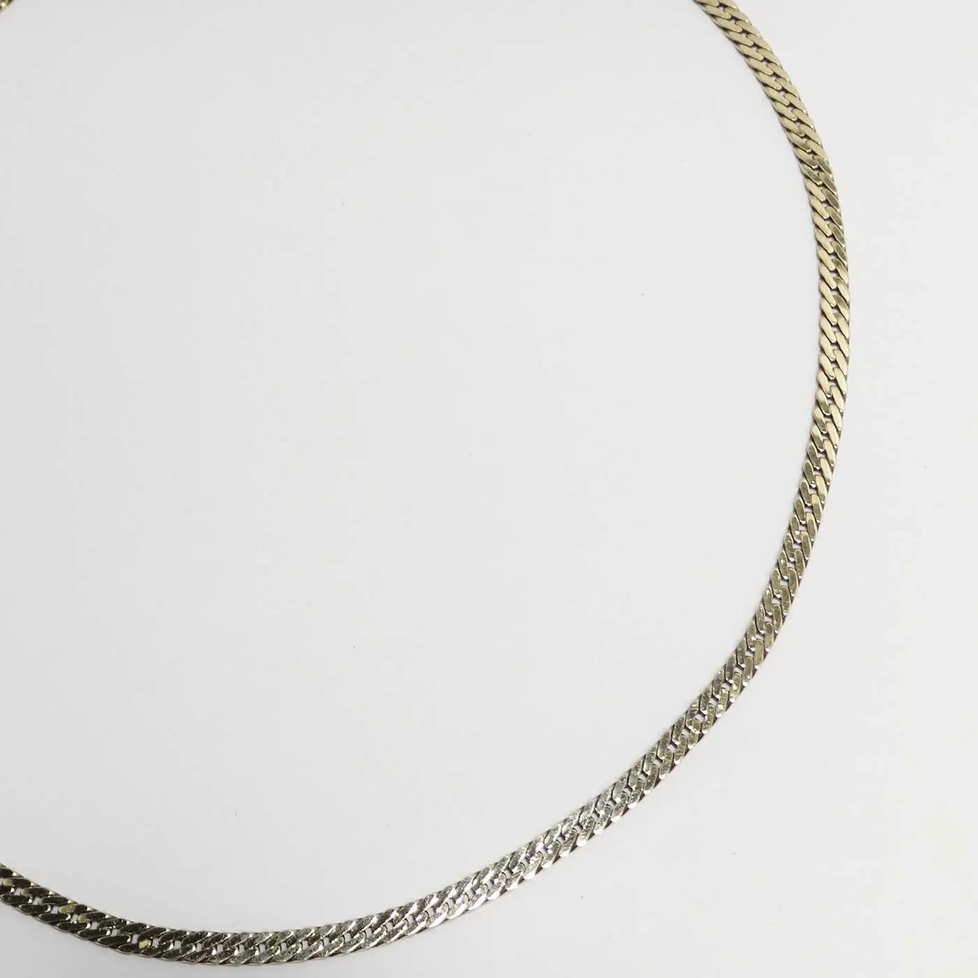 14K Solid Gold 1980s Chain Necklace
