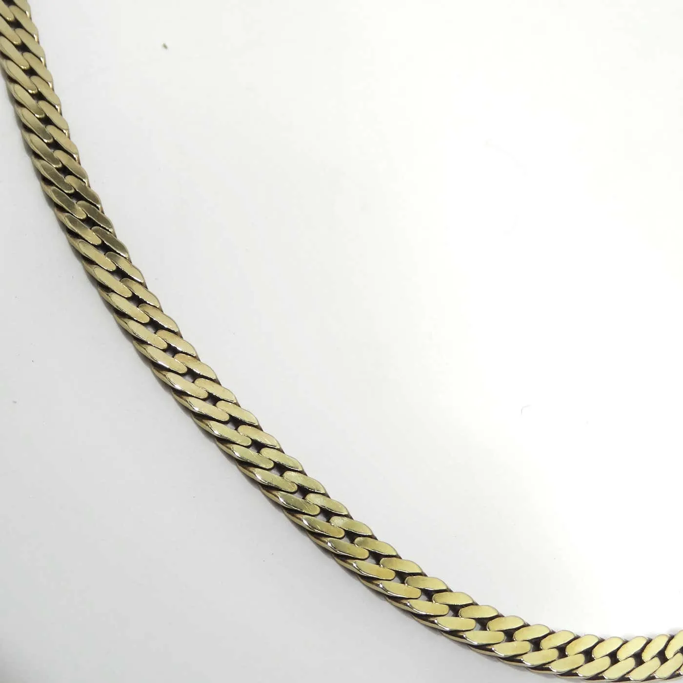 14K Solid Gold 1980s Chain Necklace