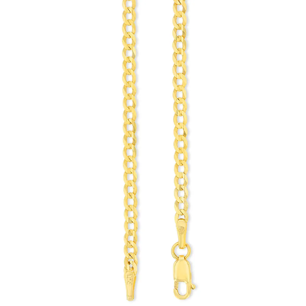 14K Yellow Gold Reversible Round Pisces Zodiac Sign Pendant with Cuban Chain Necklace