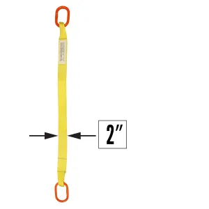 2"x8' (1 ply) Single Leg Nylon Sling w/ Master Link Both Ends
