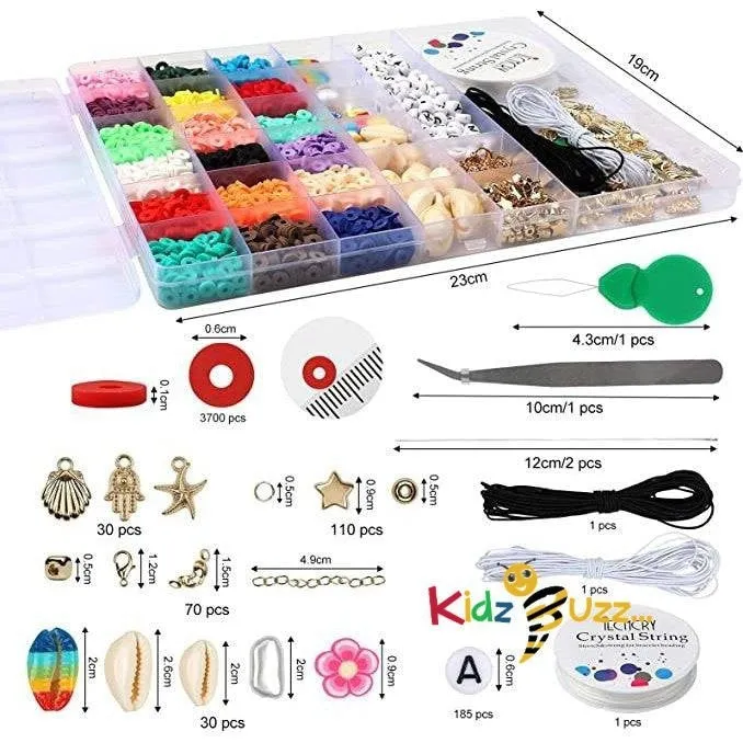 4132 Pcs Alphabet & Clay Beads