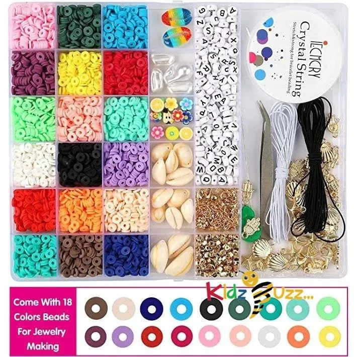 4132 Pcs Alphabet & Clay Beads
