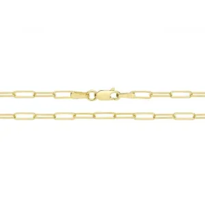 9ct Yellow Gold Paperclip Chain 045