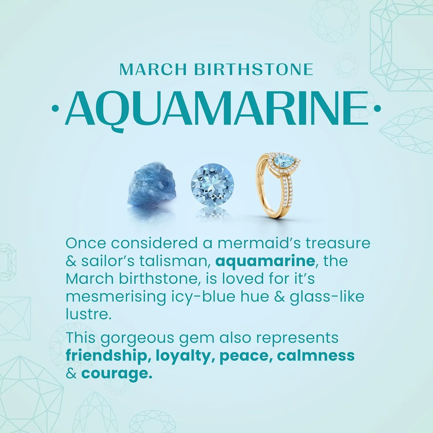 ANGARA Natural Heart-Shaped Aquamarine and Diamond Swirl Drop Earrings in Silver / 14K Solid Gold/Platinum | March Birthstone, Birthday, Engagement, Anniversary, Wedding Jewelry Gift for Women