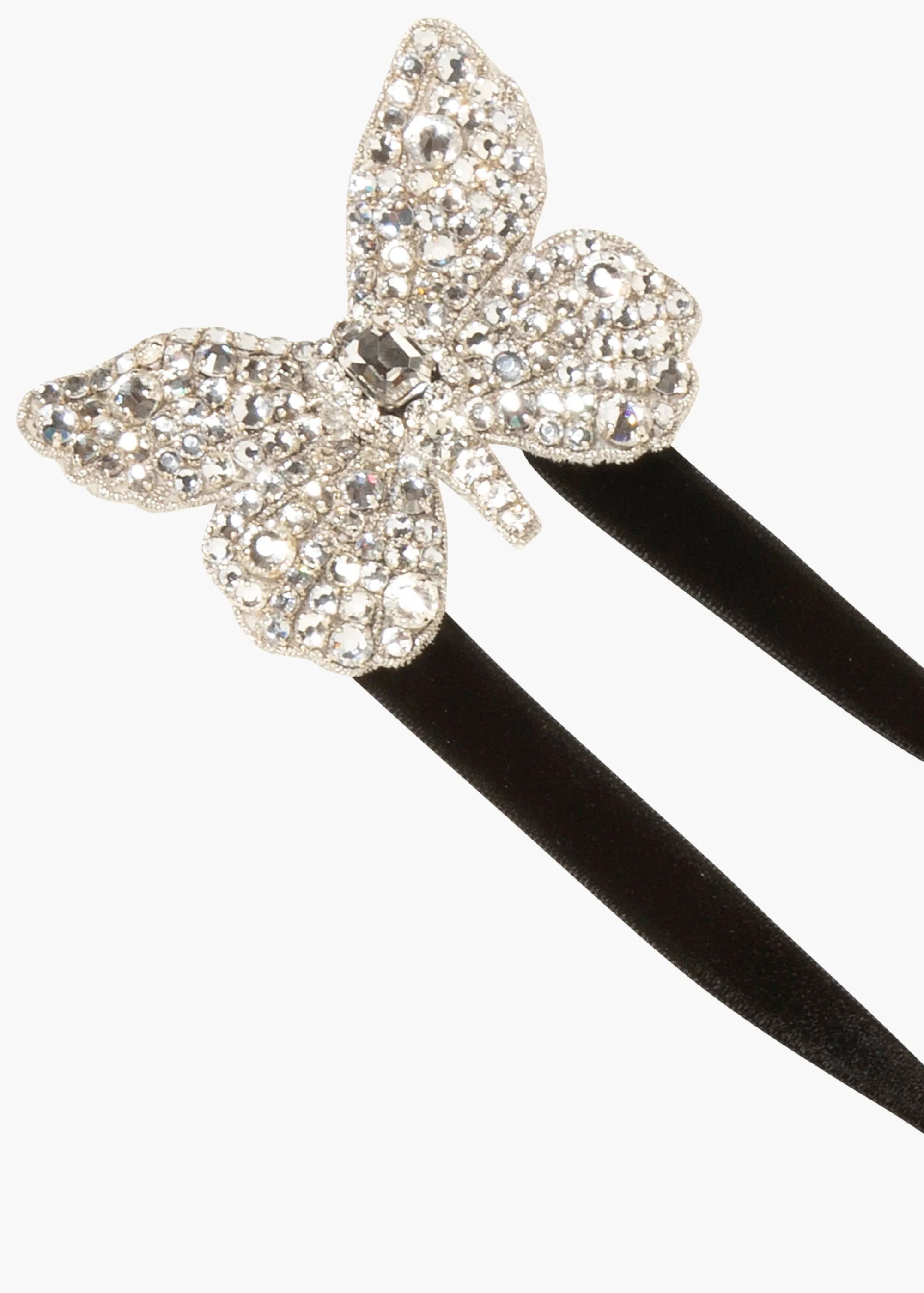 Avry Ribbon Tie -- Crystal