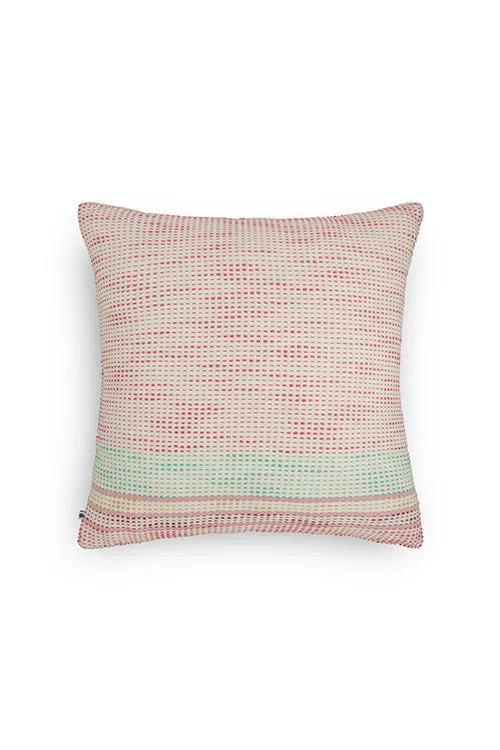 Bagicha Hand Embroidered Cushion-Pink
