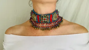 Balochi Tribal Beaded Necklaces .