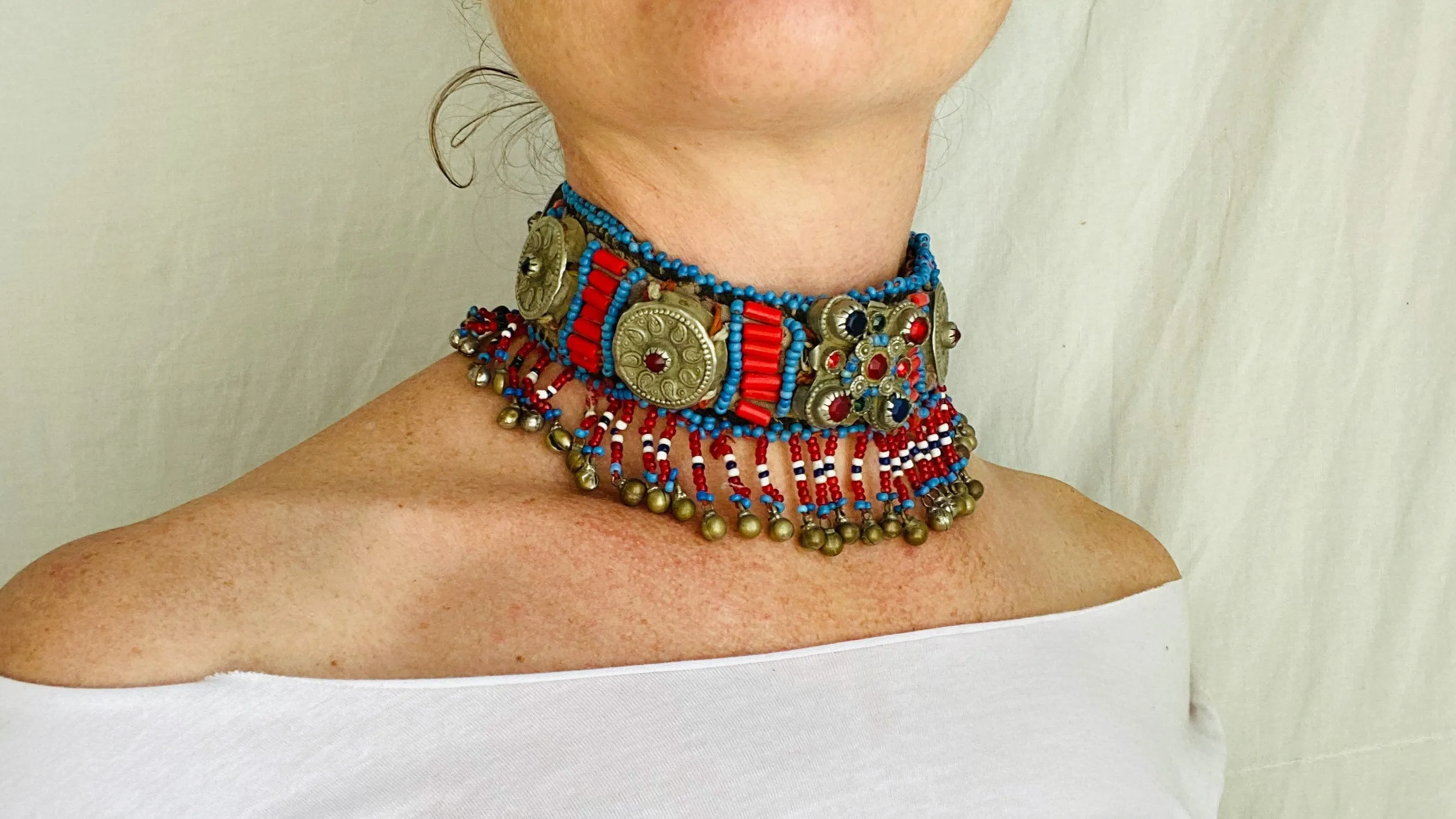 Balochi Tribal Beaded Necklaces .