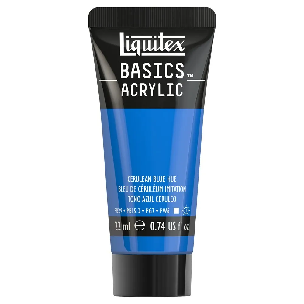 Basics Acrylic Color - Cerulean Blue Hue