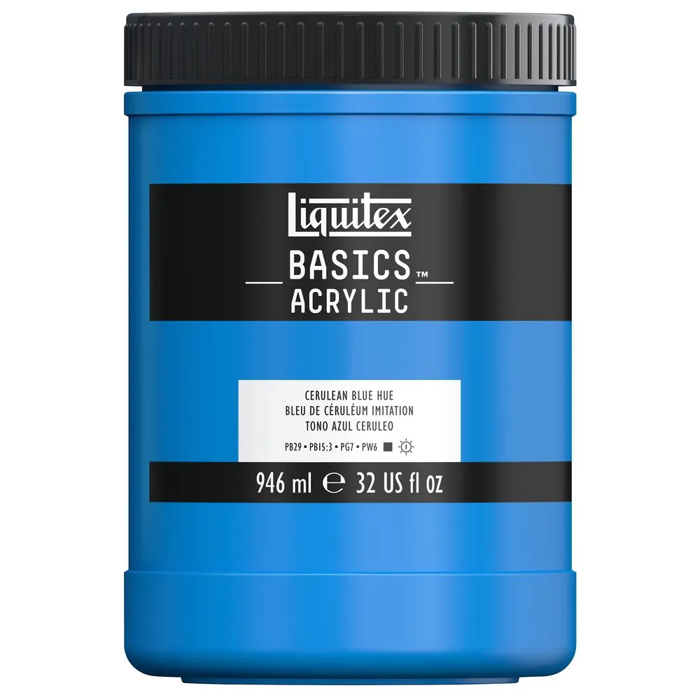 Basics Acrylic Color - Cerulean Blue Hue