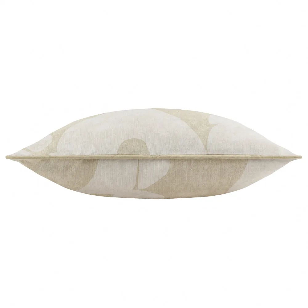 Brinn Abstract Piped Cushion Natural