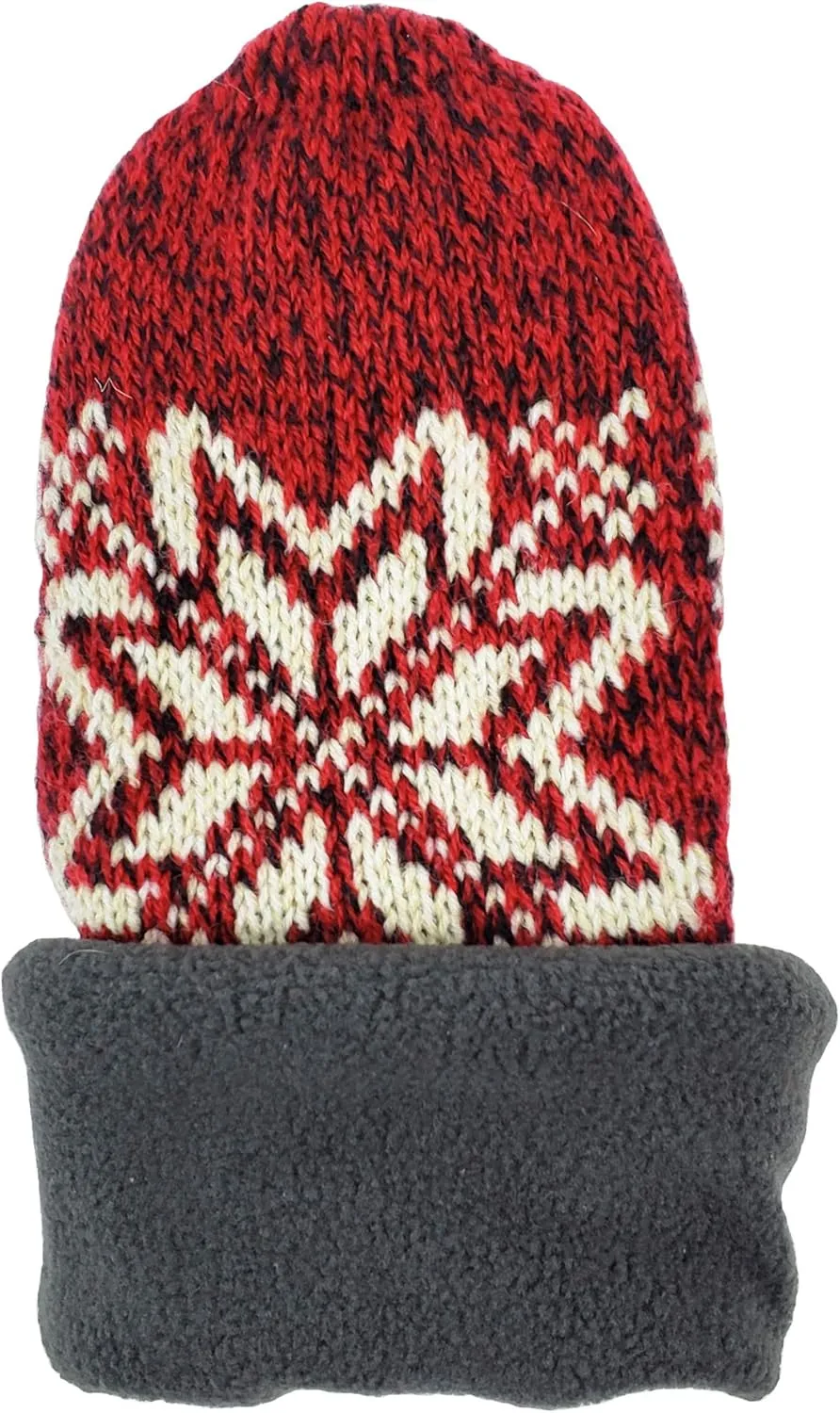 BRUCERIVER Women Snowflake Knit Mittens with Warm Thinsulate Fleece Lining