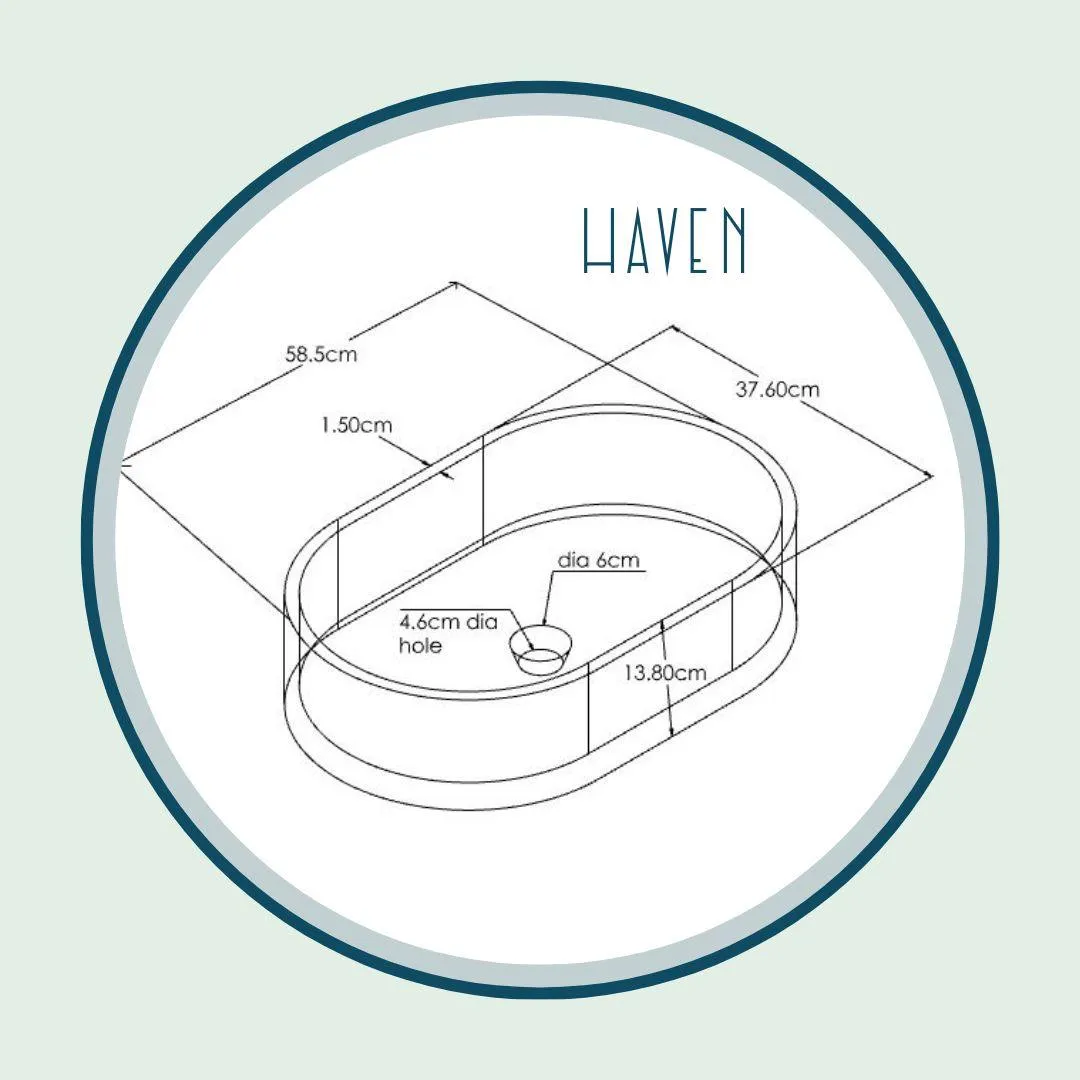 Deep Lagoon - Dark Blue Coloured Bathroom Basin - Select your shape