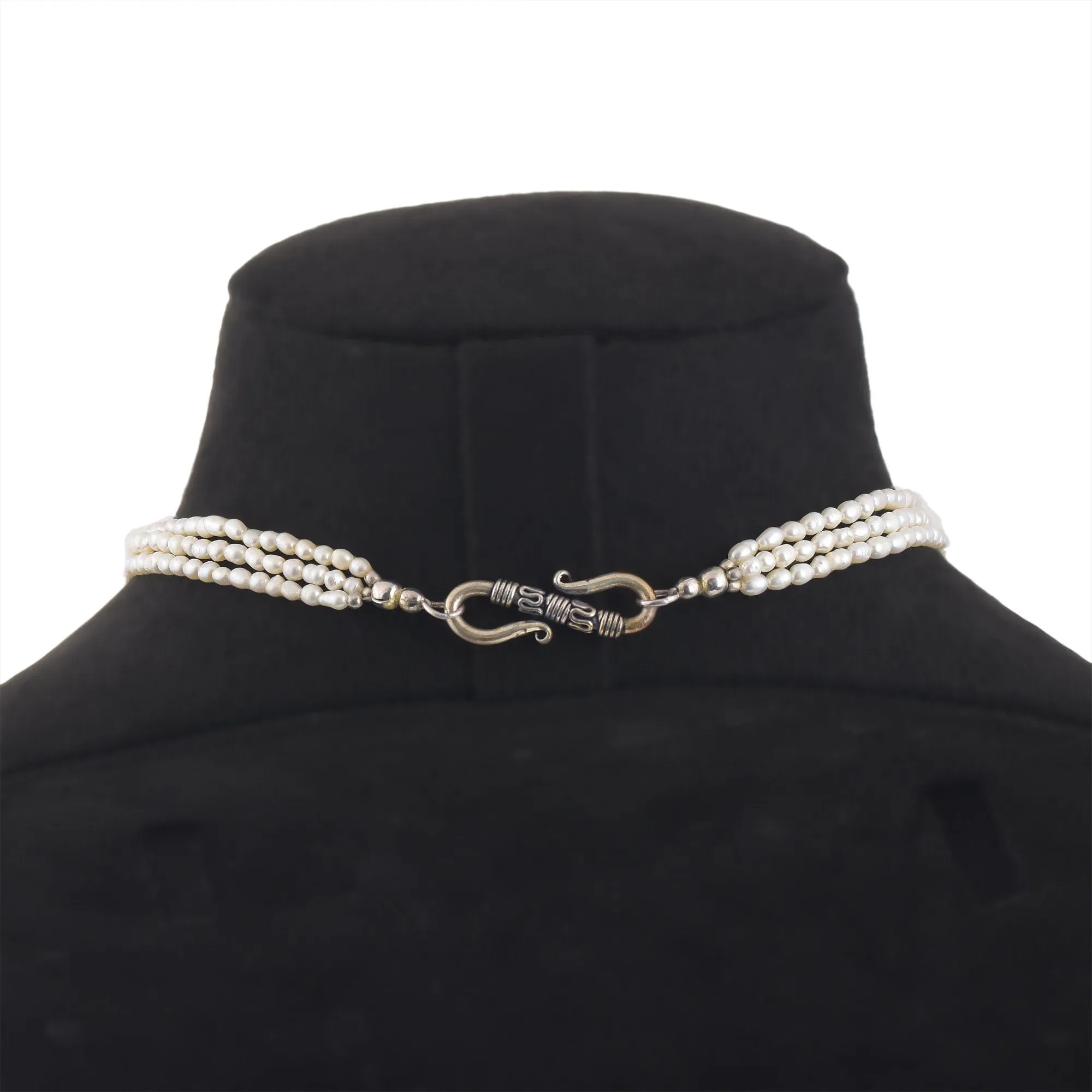Designer Pearl Ruby Beaded Necklace