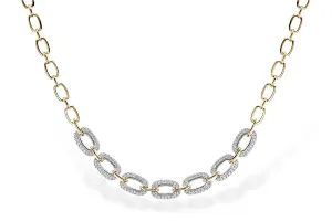Diamond Paperclip Necklace