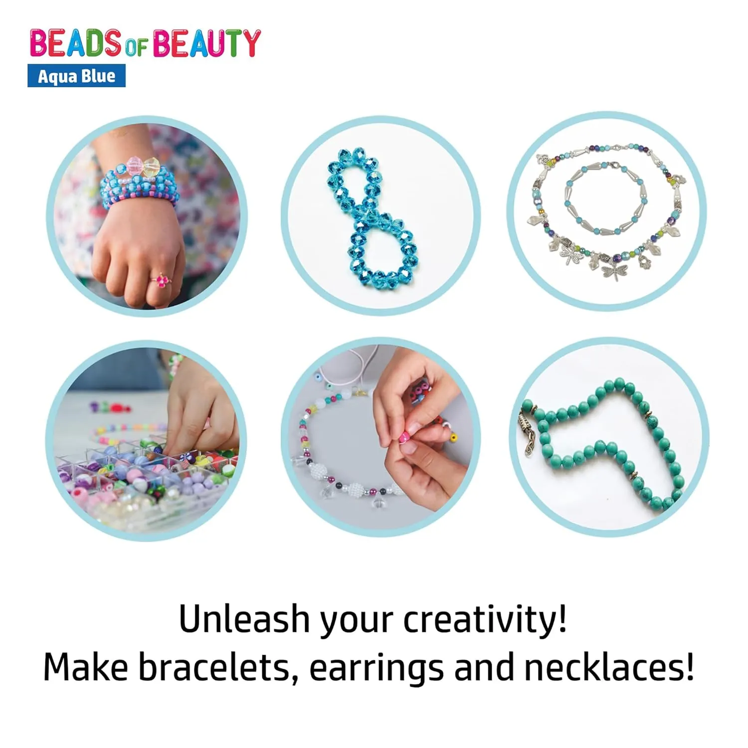 FLO Toys Beads Of Beauty: Scarlet Blue Diy Fashion Kit For Kids Ages 8 