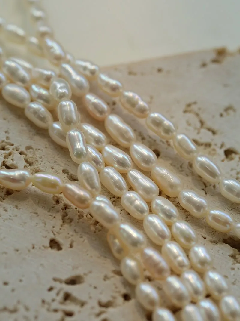 French Zircon Teardrop Pearl Necklace