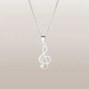 Funki Buys | Necklaces | Women's Hollow Musical Note Necklace