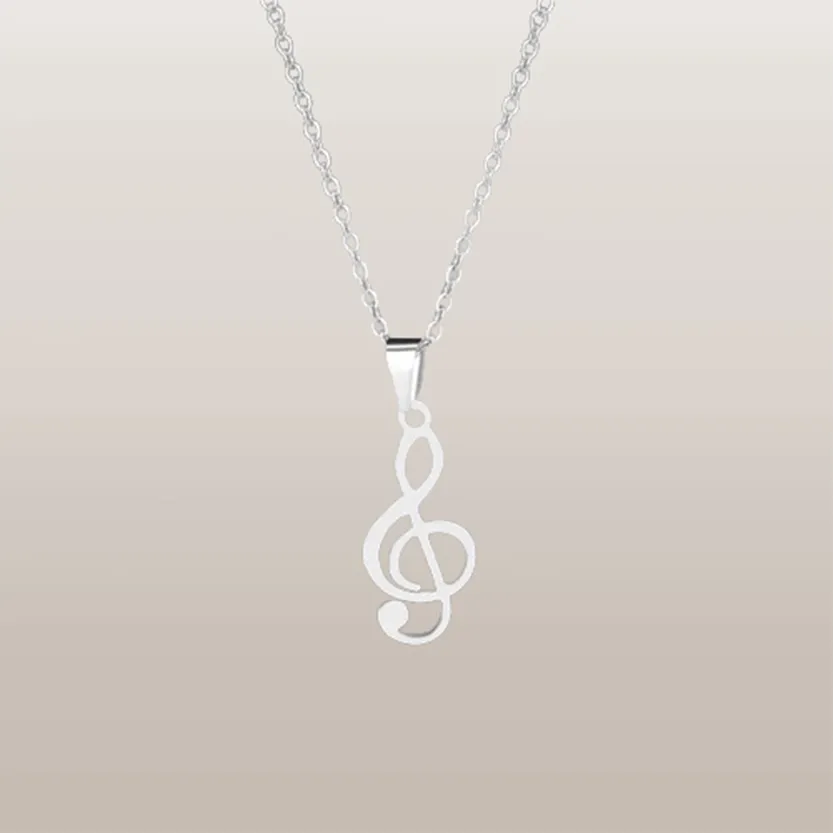 Funki Buys | Necklaces | Women's Hollow Musical Note Necklace