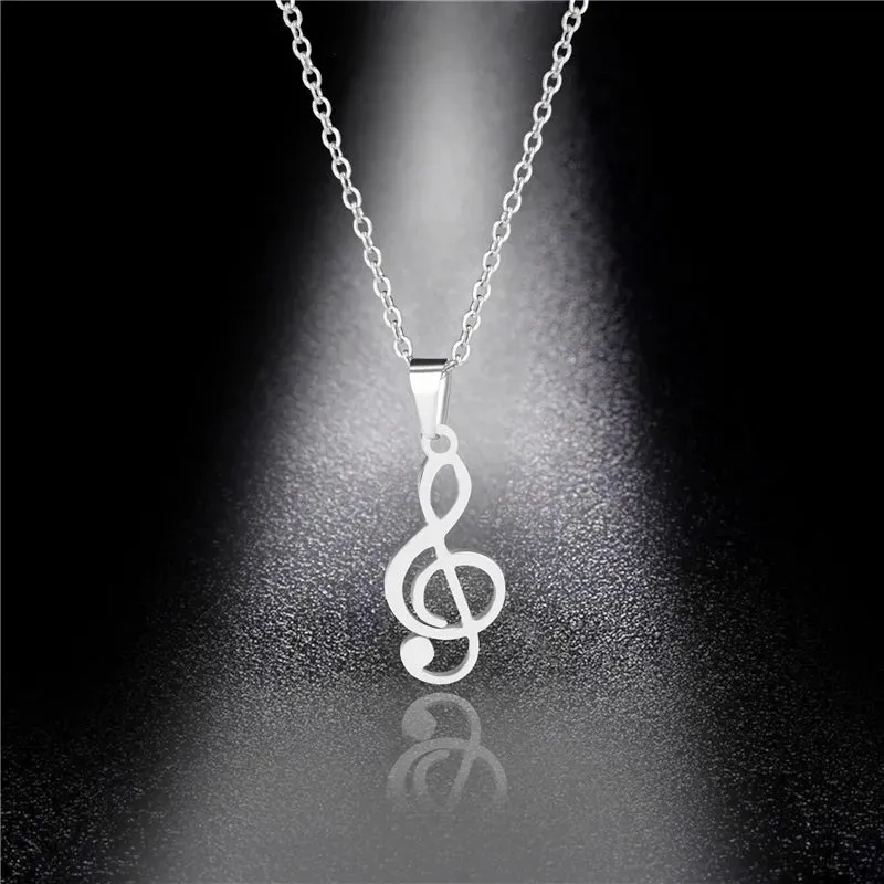 Funki Buys | Necklaces | Women's Hollow Musical Note Necklace