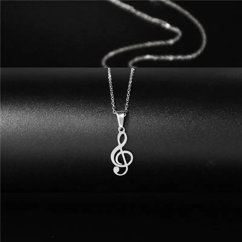 Funki Buys | Necklaces | Women's Hollow Musical Note Necklace