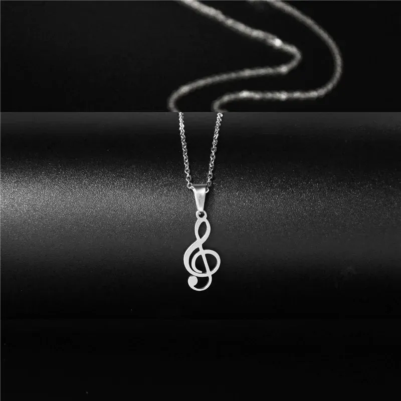 Funki Buys | Necklaces | Women's Hollow Musical Note Necklace