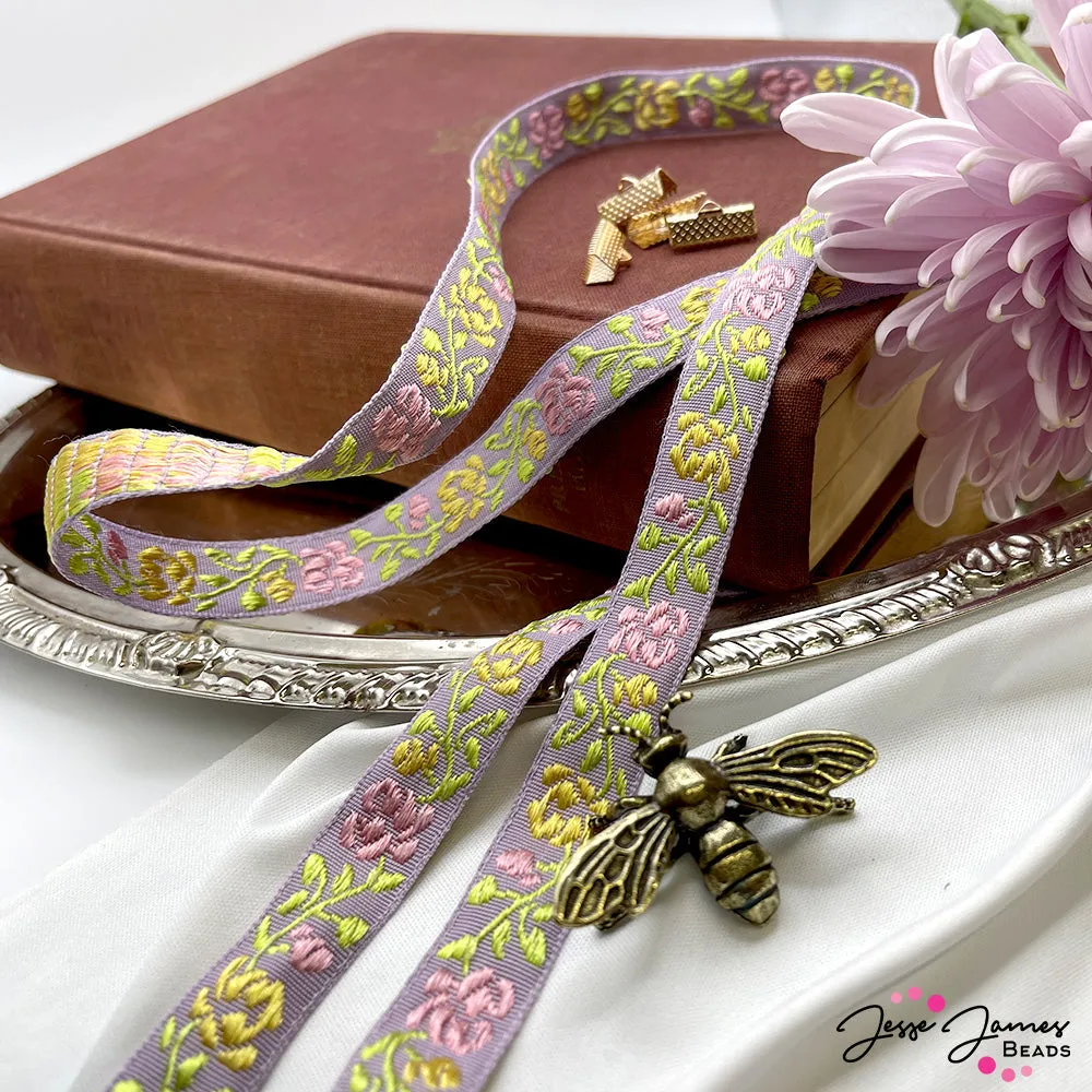 Gardens in Bloom Ribbon & Clasp Set