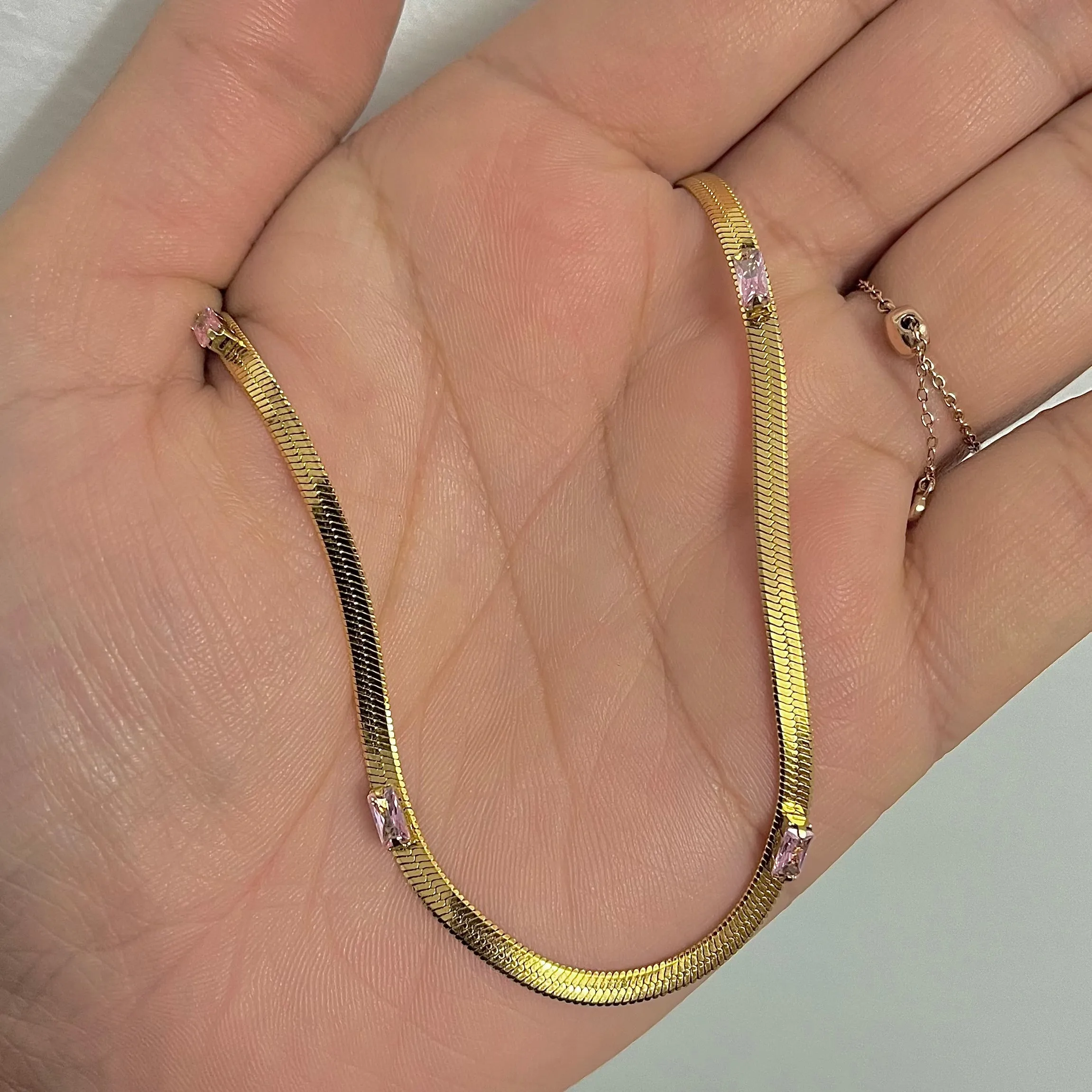 Gravel Herringbone Necklaces