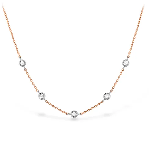 HOF Signature Off-Set 5 Bezel Necklace - HFN5BEZ0088
