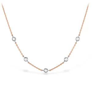HOF Signature Off-Set 5 Bezel Necklace - HFN5BEZ0088