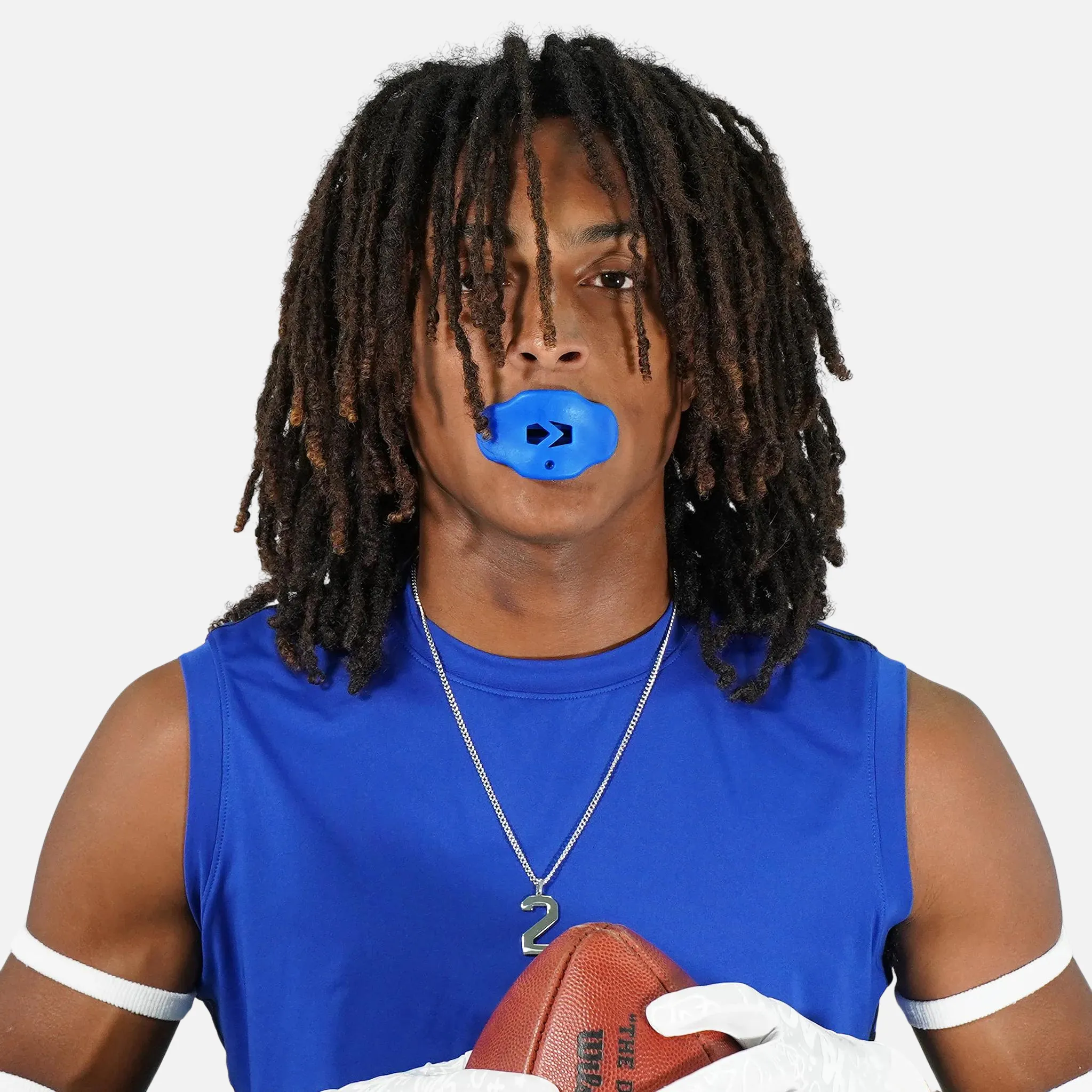 Hue Blue Soft Football Mouthguard