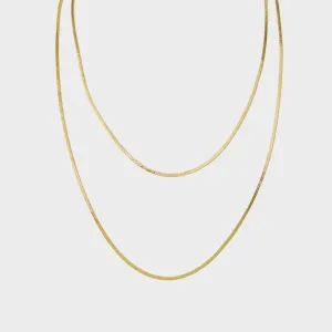 Jolie & Deen | 2 Layer Snake Chain Necklace