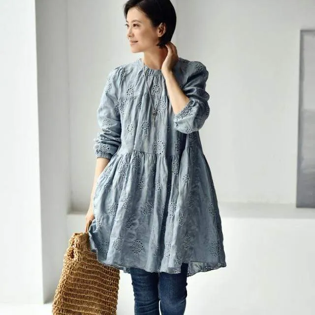 Literature Embroidered Long Sleeve Shirt