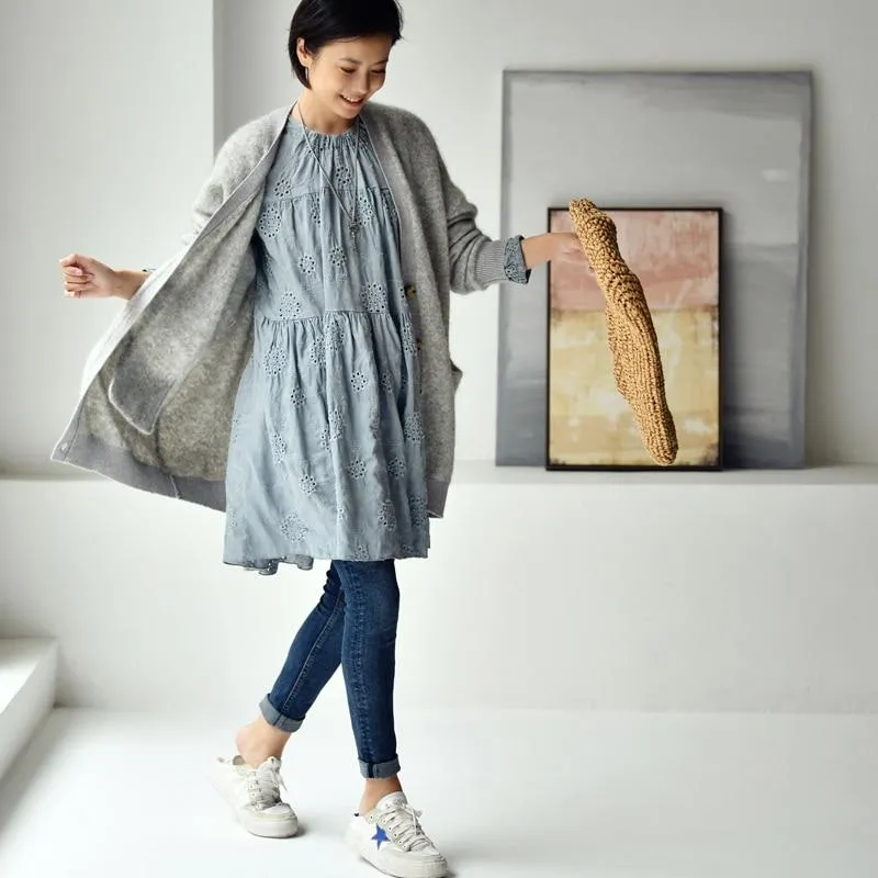 Literature Embroidered Long Sleeve Shirt
