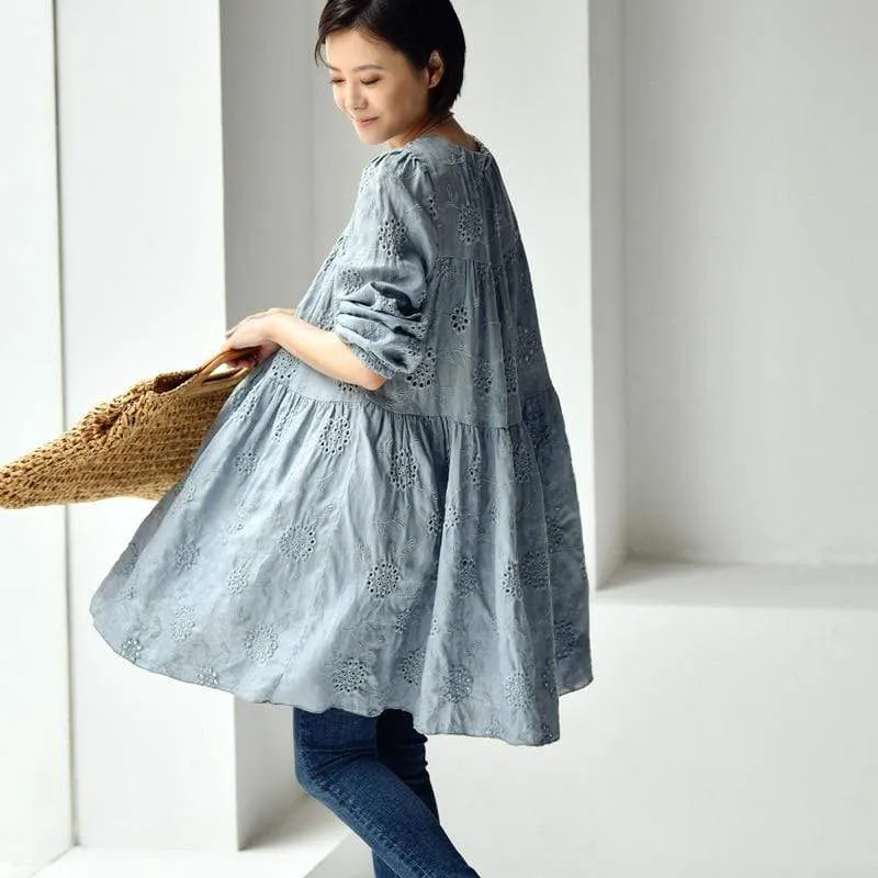 Literature Embroidered Long Sleeve Shirt