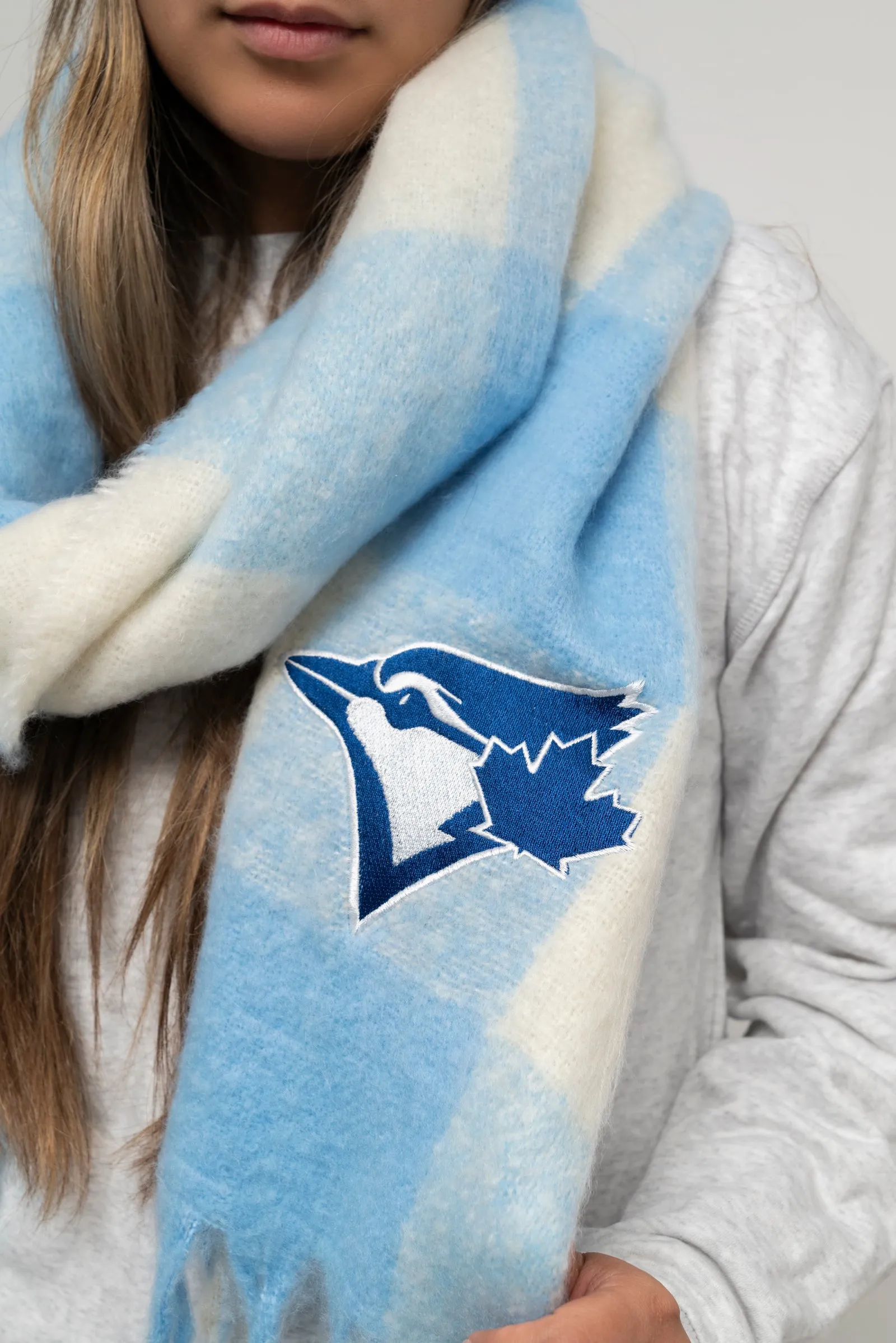 MLB Toronto Blue Jays Ladies Oversized Blanket Scarf