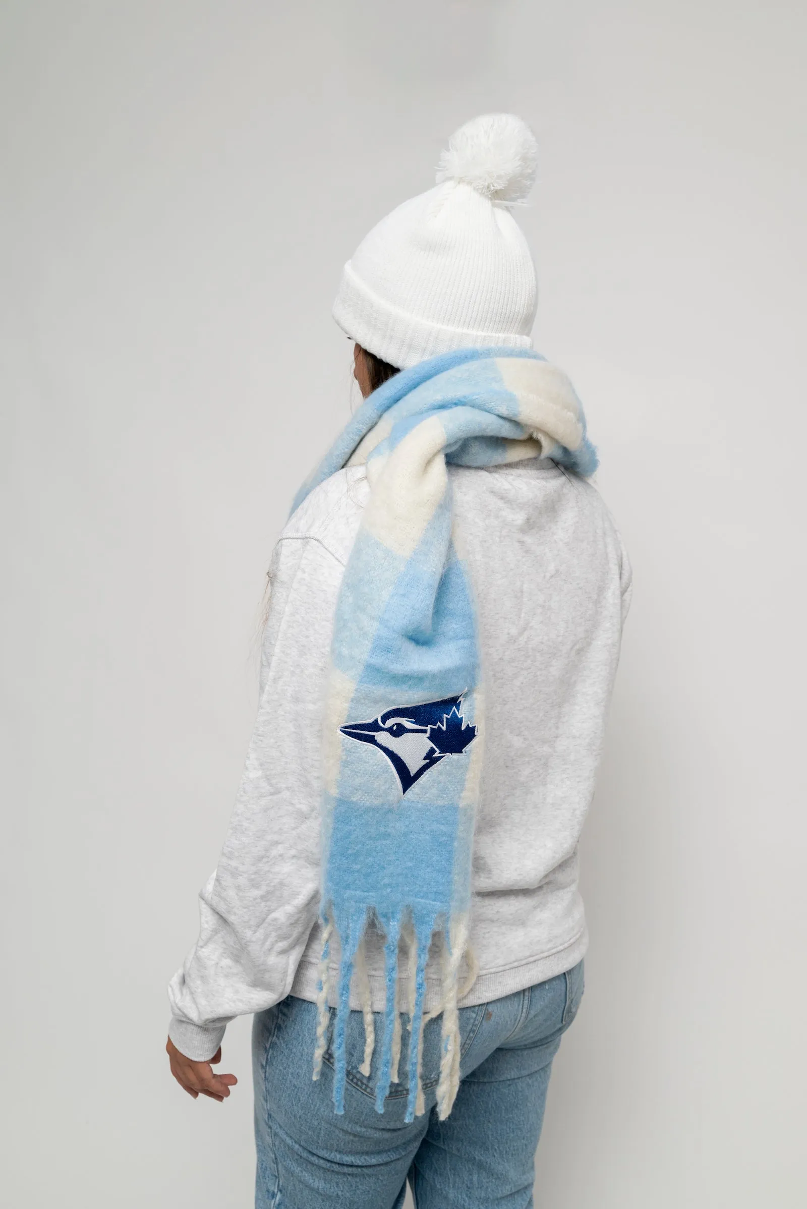 MLB Toronto Blue Jays Ladies Oversized Blanket Scarf