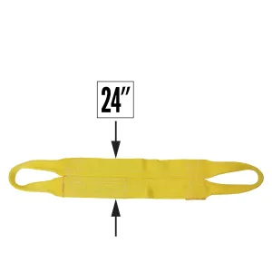 Nylon Lifting Sling - Continuous Eye Wide - 24" x  10' - 2-ply