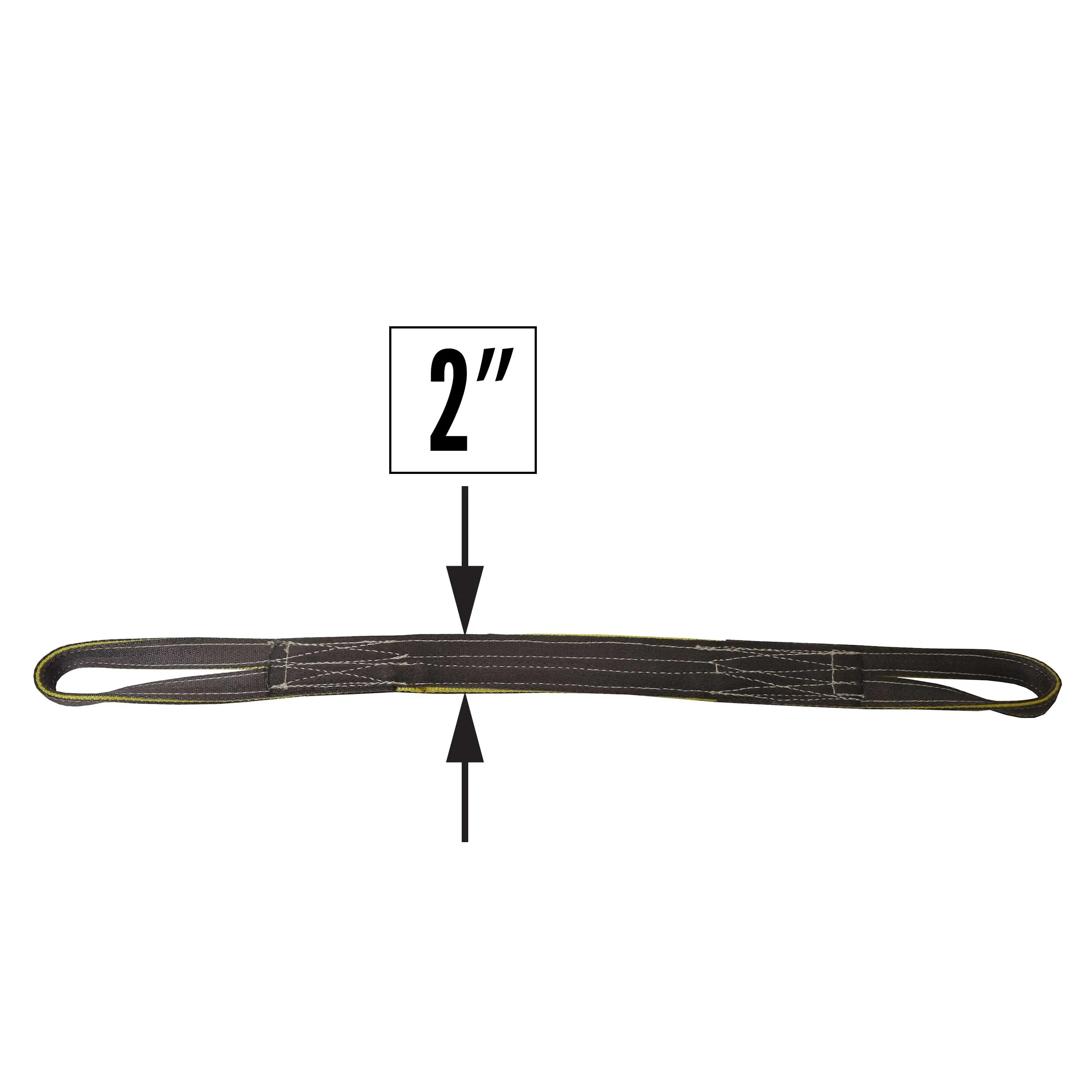 Nylon Lifting Sling - Reversed Eye - 2" x  8' - 1-ply