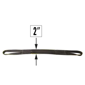 Nylon Lifting Sling - Reversed Eye - 2" x  8' - 1-ply
