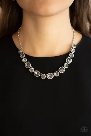 Paparazzi Necklace ~ Girls Gotta Glow - Silver