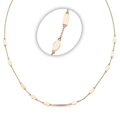 Plain Mixed Geometric Necklace