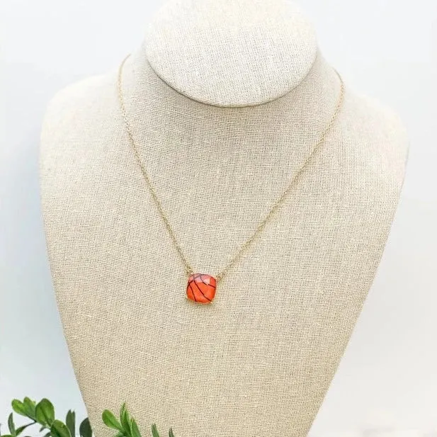 Printed Sports Pendant Necklaces
