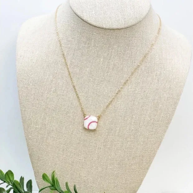 Printed Sports Pendant Necklaces