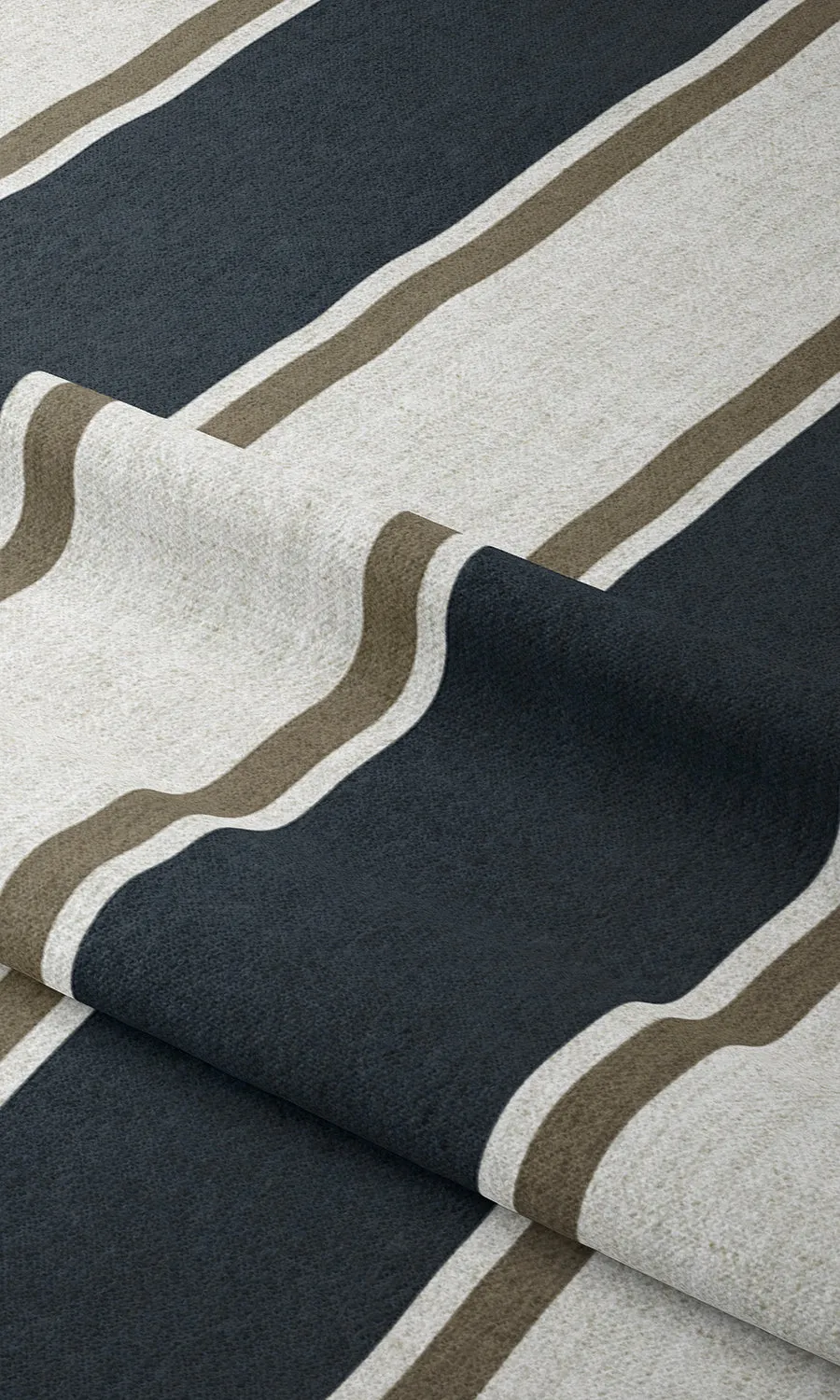 'Shipside Admiral' Geometric Print Roman Shades (Navy Blue/ Brown)