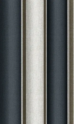 'Shipside Admiral' Geometric Print Roman Shades (Navy Blue/ Brown)