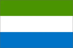 Sierra Leone National Flag Printed