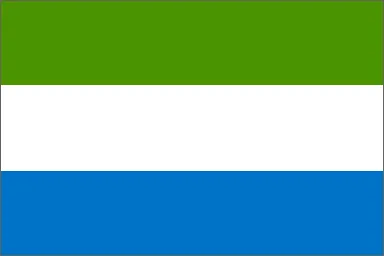 Sierra Leone National Flag Printed